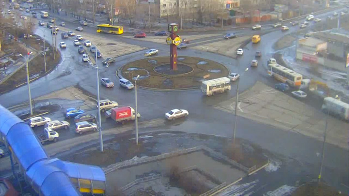 Кольцо на Трудовой в Абакане